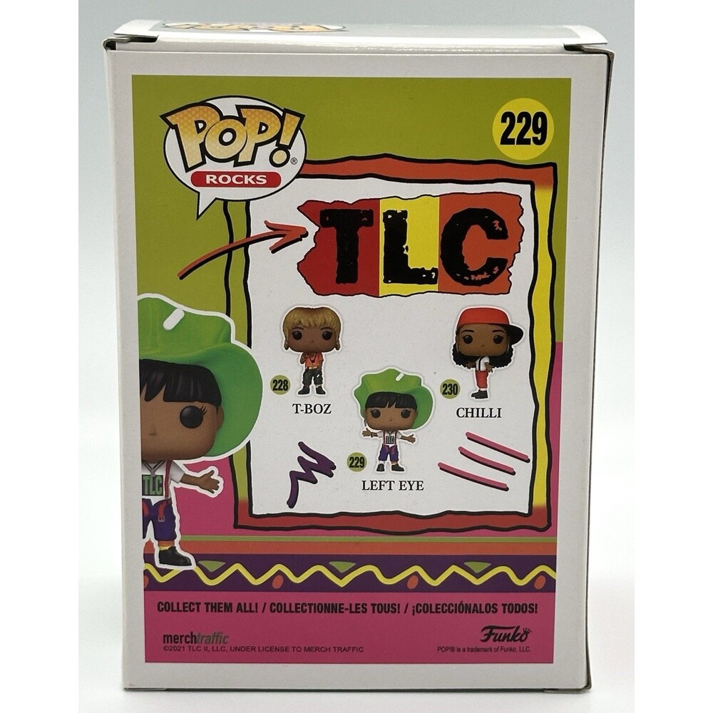Vaulted Funko POP! #229 Rocks TLC Left Eye Vinyl Figure - Picture 3 of 6